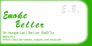 emoke beller business card
